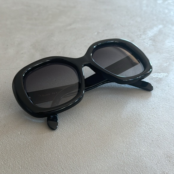 NWOT Celine 55mm Gradient Black Round Large Sunglasses - Picture 4 of 12